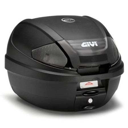 Toppboks Monolock 30 ltr sort m/sota glass