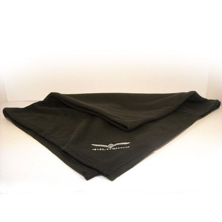Gold Wing Fleece Blanket - Black