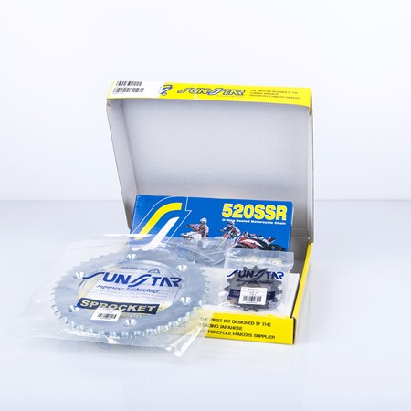 CHAIN KIT STEEL STD RS125