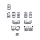 Chrome Switch Cap Kit