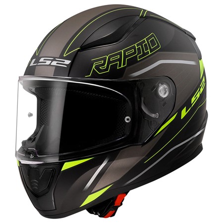 LS2 MC-Hjelm FF353 Rapid II Rokku Svart/Gul