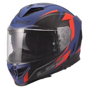 LS2 MC-Hjelm FF818 Storm III Dynamo Blå Rød