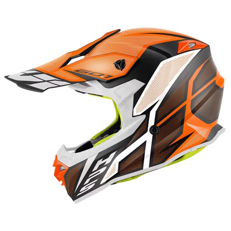 Givi Cross hjelm Matt Sort / Oransje