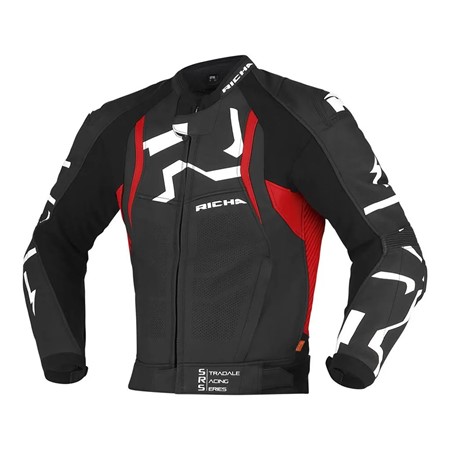 Richa Stradale Skinnjakke Svart/Rød