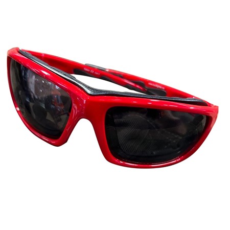 Bullfighter Solbrille Rød Ramme / Svart Glass