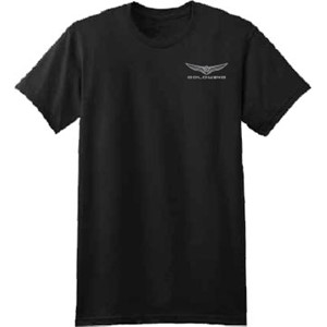 Gold Wing Short Sleeve Tee - Black