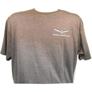 Embroidered Gold Wing Tee - Gray