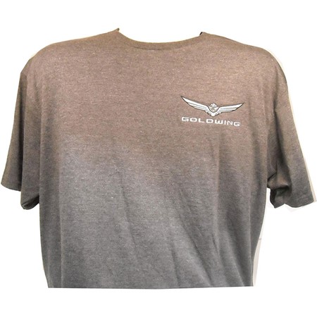 Embroidered Gold Wing Tee - Gray