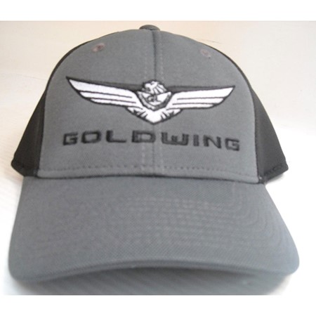 Gold Wing Mesh Flex Fit Hat - Chr/Blk