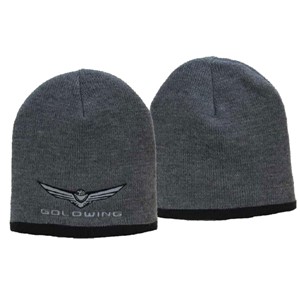 Gold Wing Beanie - Grey