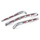 L.E.D. Trunk Molding Set with Chrome Lens (3 piece set)