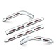L.E.D. Saddlebag Molding Set with Red Lens (4 pcs)