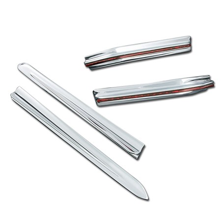 L.E.D. Saddlebag Bottom Trim Molding With Red Lens - Utgår