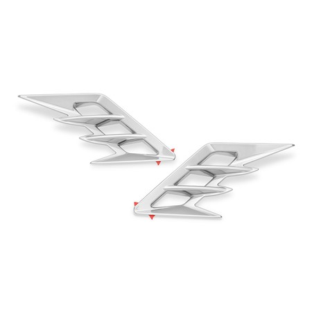 Front Fender Vent Accent Chrome