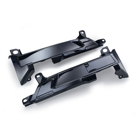 Passenger Floorboard Mount Covers, Black