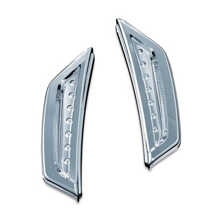 UTGÅTT - LED Chrome Fairing Intake Scoops GL1800