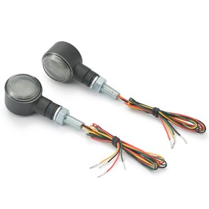 D-Light Sol LED Blinklys & Baklys - Sotet glass