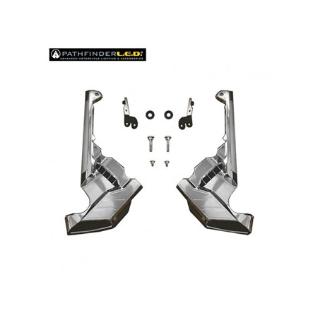 2018+ Chrome Front Caliper Covers w/LED
