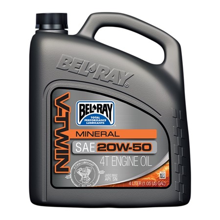 BEL-RAY V-Twin Mineral Motor Oil 20W50 4L