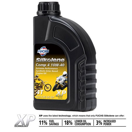 Silkolene Comp 4 10w/40 XP 1ltr, semi synteisk ester basert