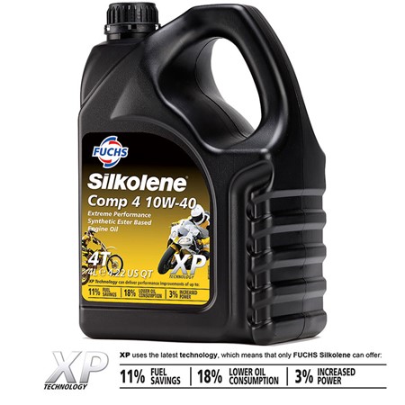 Silkolene Comp 4 10w/40 XP 4ltr, semi synteisk ester basert