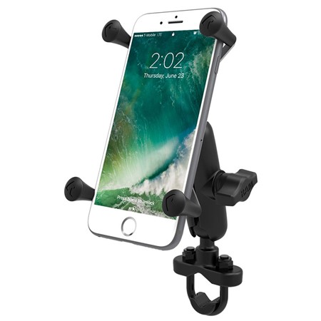 RAM Handlebar U-Bolt Mount w/Universal RAM X-Grip Large