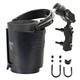 RAM Level Cup Drink Holder w/Short Arm & Brake/Clutch Base