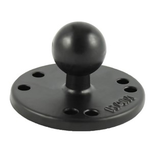 RAM 2.5" Round Plate w/the AMPs Hole Pattern with 1" Ball