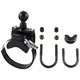 RAM Rail Base w/Zinc Coated U-Bolt, ATV/UTV Strap & 1" Ball
