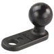 RAM 2.25" x 0.87" Motorcycle Base with 11mm Hole and 1" Ball