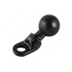 RAM Motorcycle Base with 9mm Hole and 1" Ball