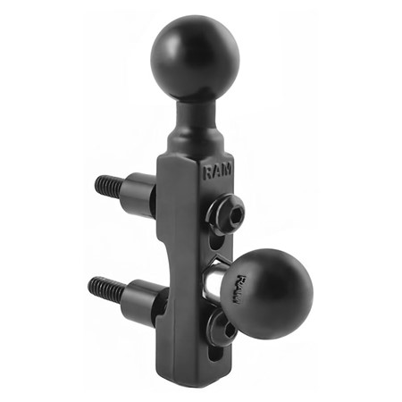 RAM Motorcycle Brake/Clutch Reservoir Base with 2 1" Balls