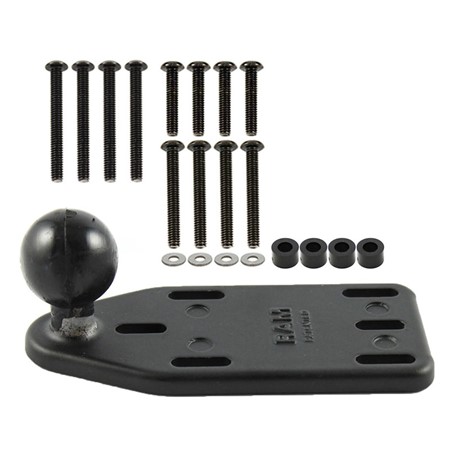 RAM Brake/Clutch Reservoir Cover Base with 1" Ball Offset