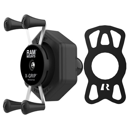 RAM X-Grip Phone Holder with Ball & Vibe-Safe Adapter
