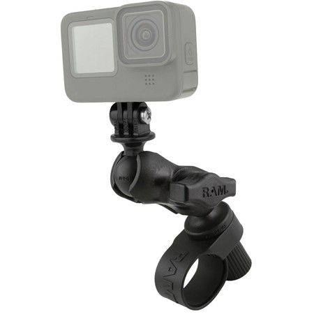RAM Tough-Strap Double Ball Mount w/Univ. Action Camera Adap