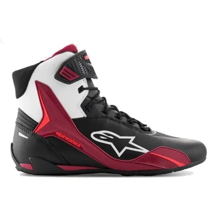 Alpinestars MC-Sko Faster 4 Svart/Mørk-Rød