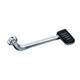 Trident Wide Brake Pedal with Arm, Chrome