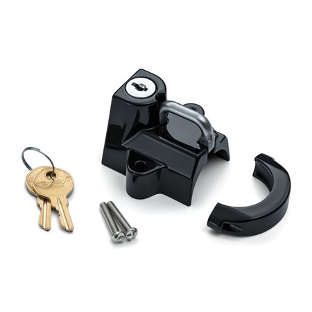 Universal Helmet Lock, 1-1/4" to 1-1/2" Tubing, Gloss Black