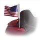 Goldstrike LED Lighted Flag Pole with American Flag