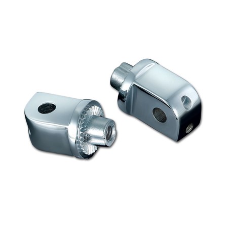 Splined Peg Adapters for Honda, Suzuki & Yamaha, Chrome