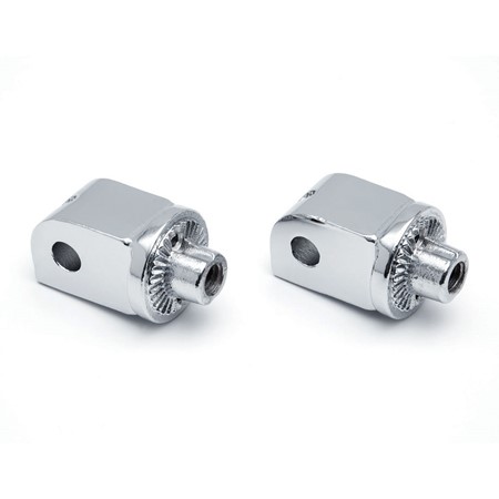 Splined Adapter Mounts for Honda & Yamaha, Chrome