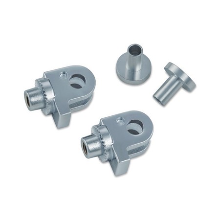 Front or Rear Splined Peg Adapters for Triumph, Chrome