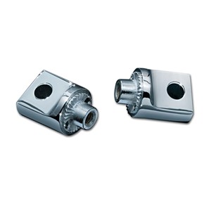 Non-Pivoting Splined Male Mount Adapters, Chrome