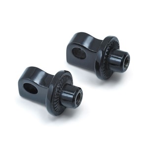 Splined Peg Adapters, Gloss Black