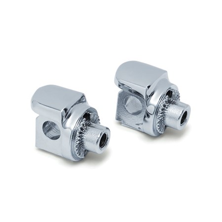 Non-Pivoting Splined Adapter for H-D, Chrome