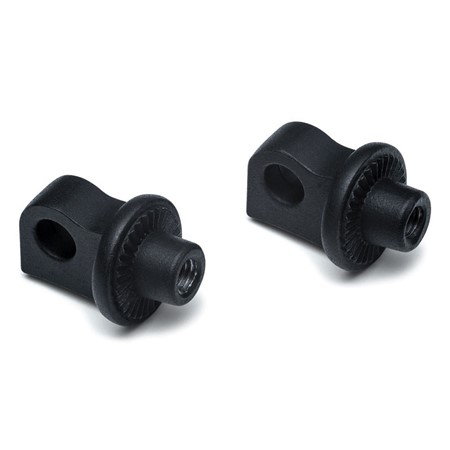 Splined Peg Adapters, Satin Black