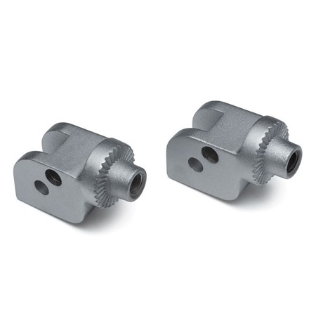 Splined Peg Adapters for Ducati, Silver