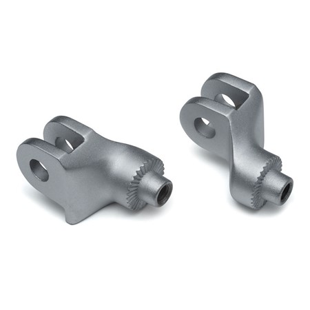 Splined Peg Adapters for Triumph Bonneville, Silver
