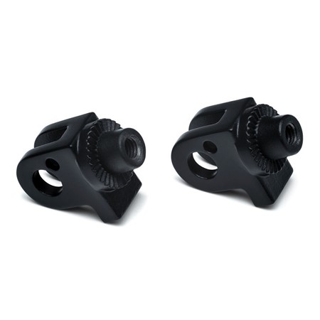 Front or Rear Splined Peg Adapters for Triumph, Satin Black