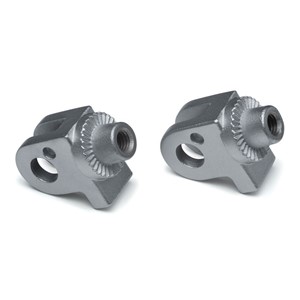 Front or Rear Splined Peg Adapters for Triumph, Silver